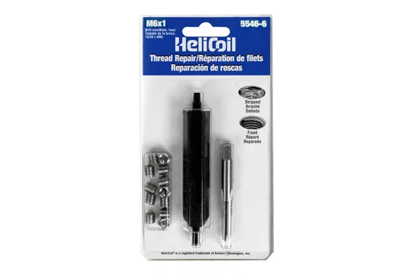 5546-6 – SW ANDERSON Thread Repair Kit, Universal M6 x 1 Thread Size With 12 Heli-Coil Inserts/ Installation Tool/ Ta...